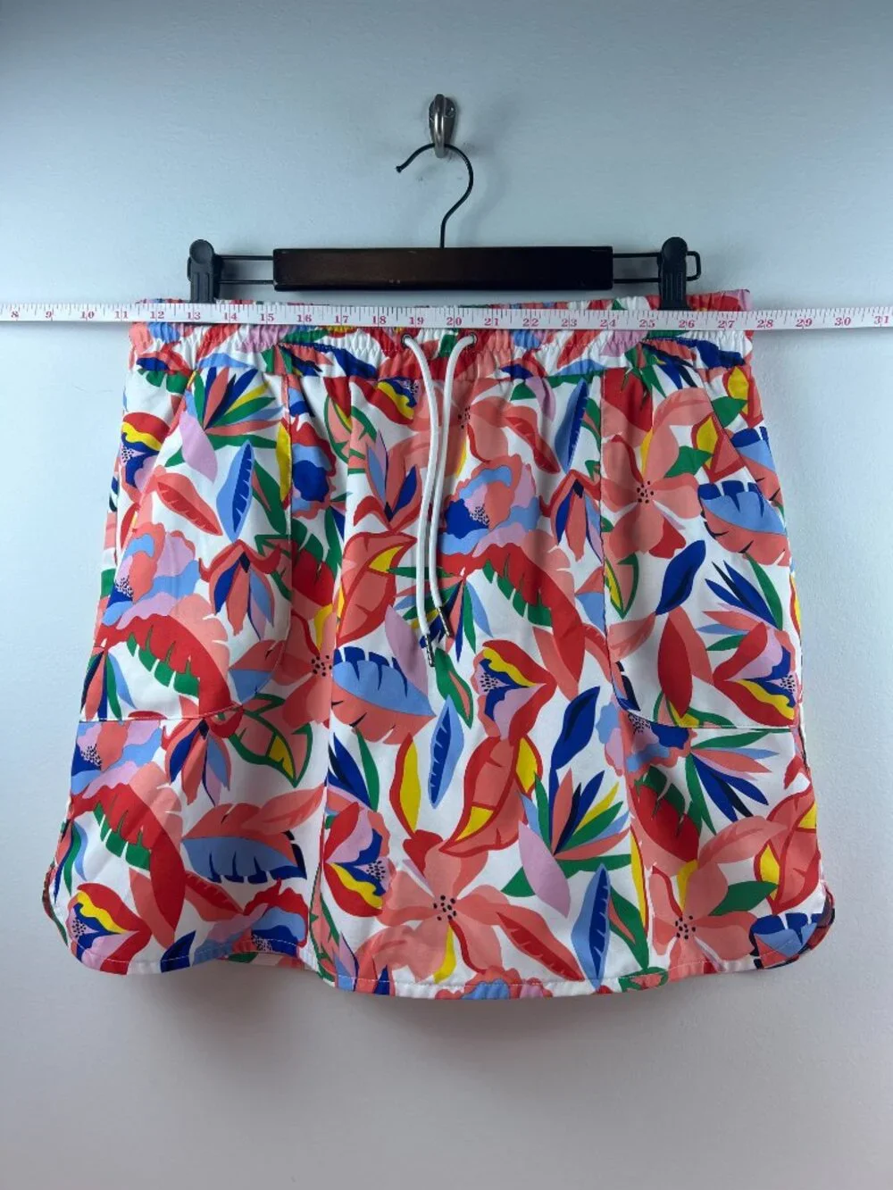 St. John's Bay Tropical Floral Print Skort Size L